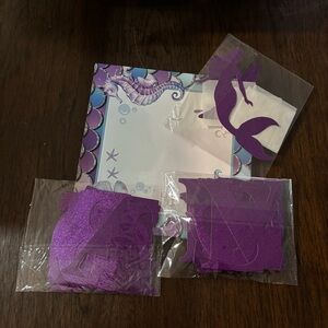 Mermaid Party Boxes and Sparkly Letter Decor Set